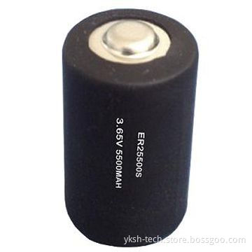 ER High-temperature Li-SOCL2 Battery with 5,500mAh Rated Capacity, 25.20mm Battery Diameter